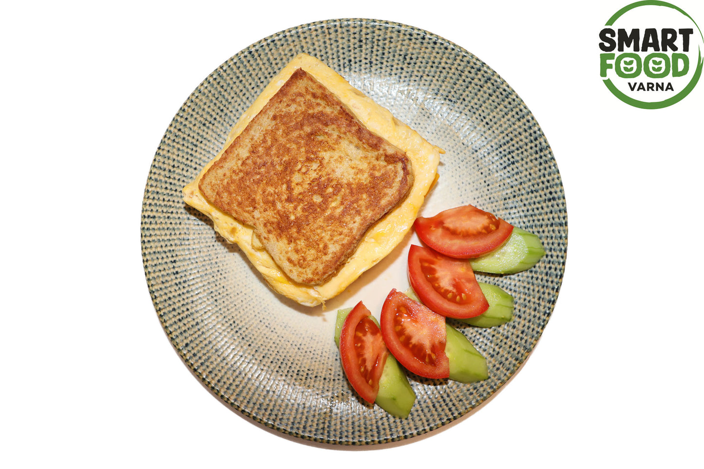 Protein toast with eggs and turkey ham, 250 g.