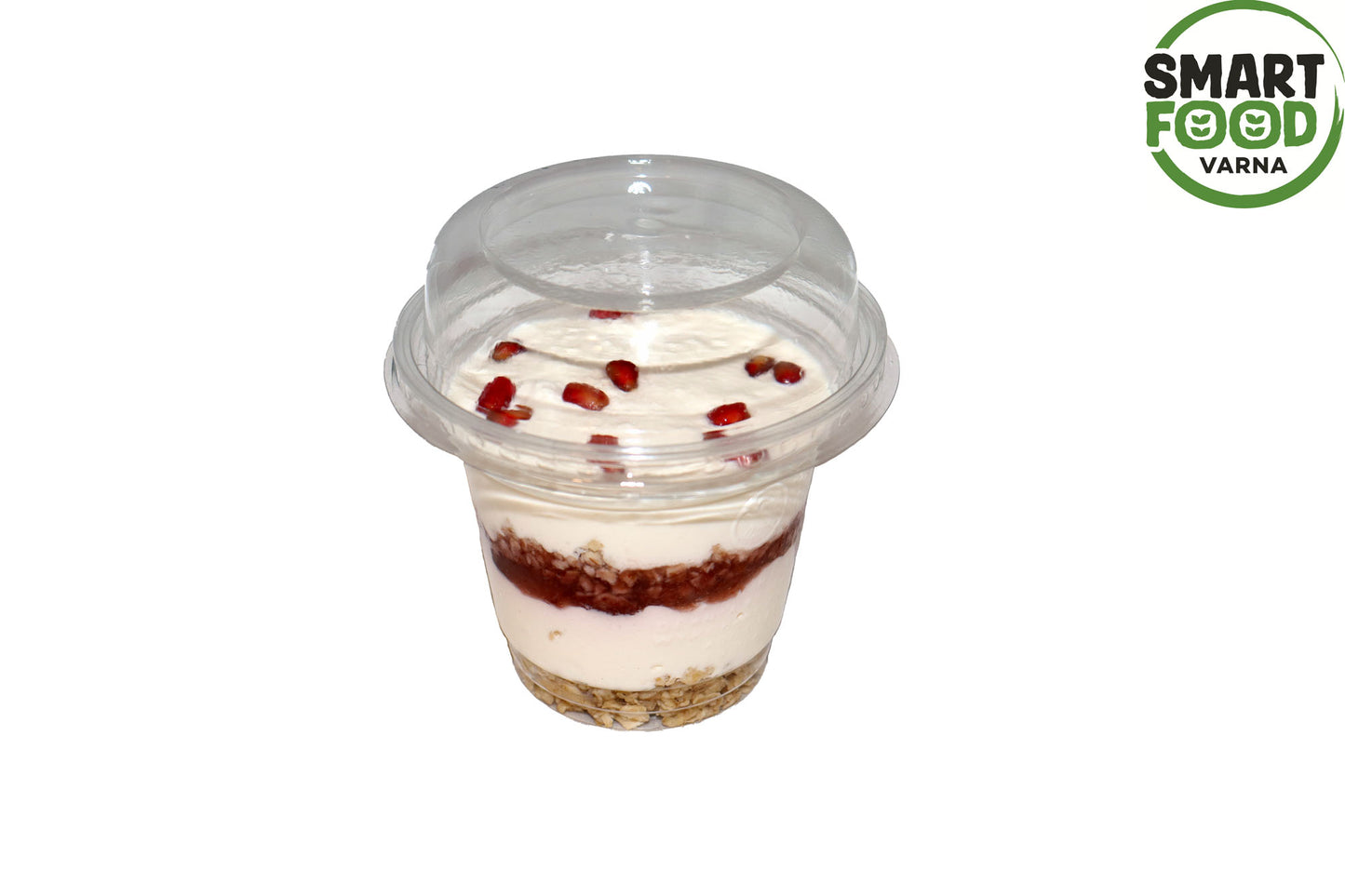 Protein Cheesecake with seasonal fruits in a cup, 200 g.