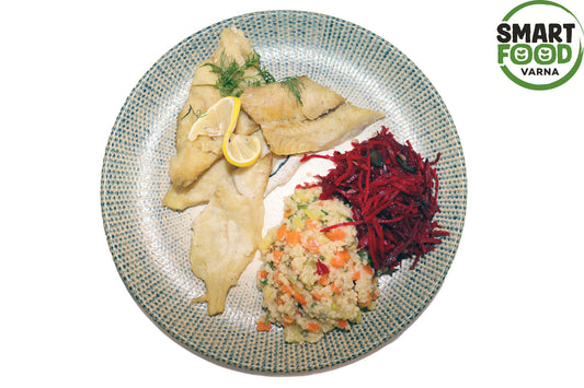 White fish - Tilapia with 2 side dishes of choice, 350 g.