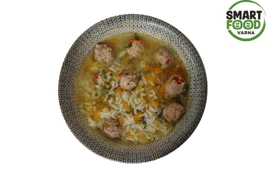 Soup of the day - cream of pumpkin soup, 300 ml.